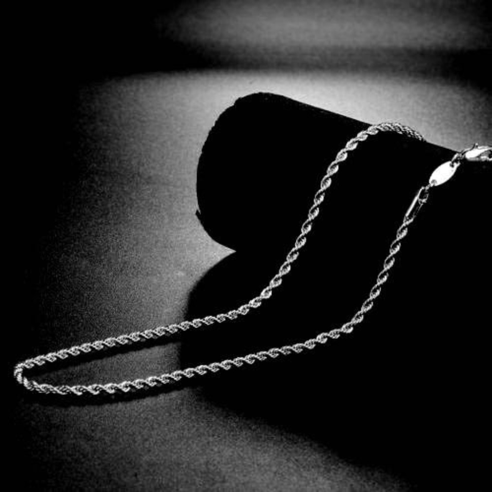 Stainless Steel "Rope" Chain Necklace - Picture 3 of 4